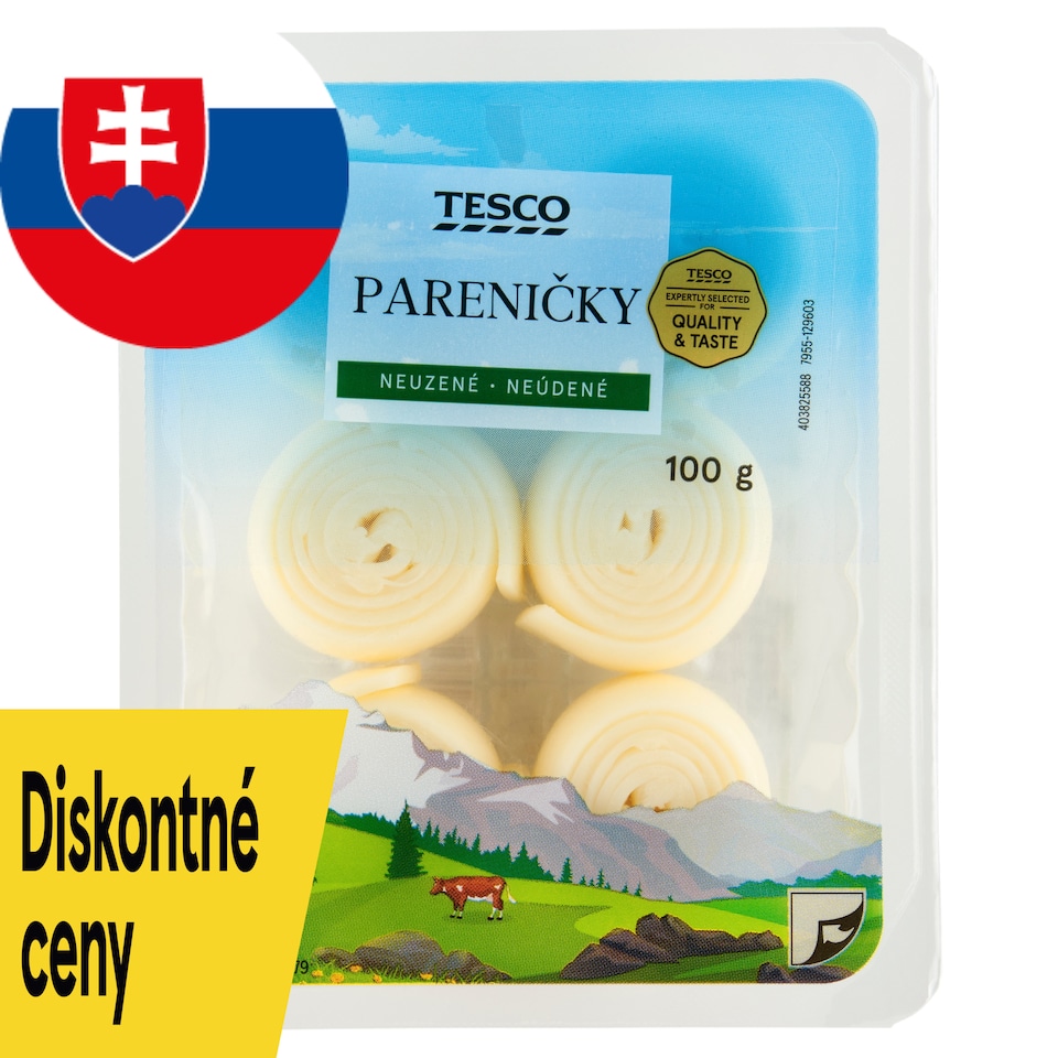 Tesco Pareničky Unsmoked 100 g