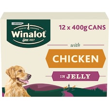 Winalot Adult Dog Food with Chicken in Jelly 12 x 400g