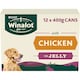 image 1 of Winalot Adult Dog Food with Chicken in Jelly 12 x 400g
