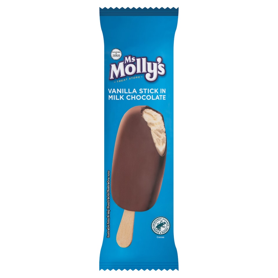 Ms Molly's vaníliás jégkrém tejcsokoládé bevonatban 120 ml