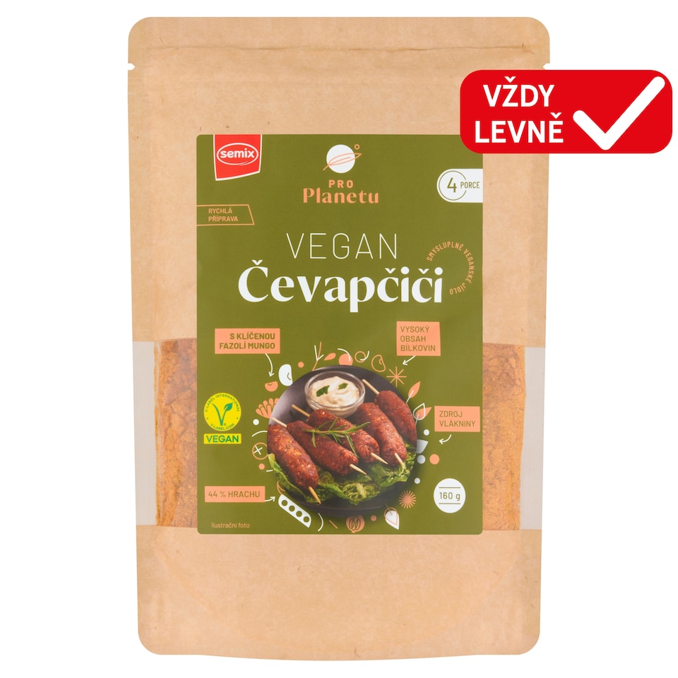 Semix Pro Planetu Vegan čevapčiči sypká směs 160g