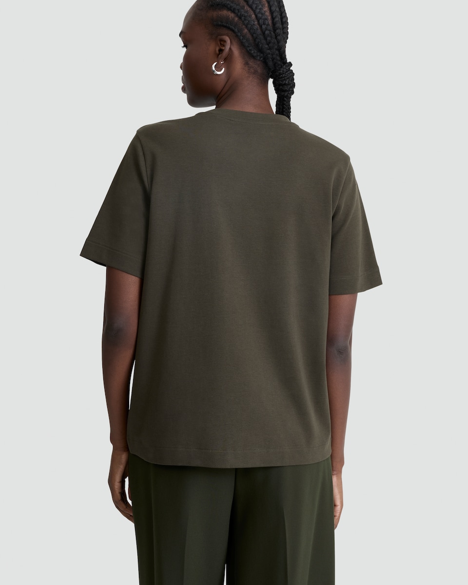 image 1 of F&F Heavyweight Short Sleeved Oversized T-Shirt in Olive