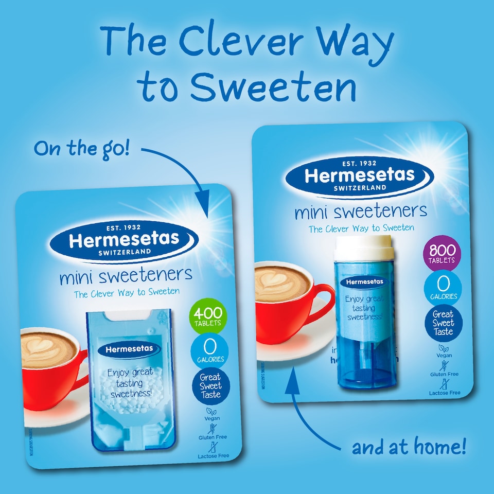 image 1 of Hermesetas Mini Sweeteners 400Pk