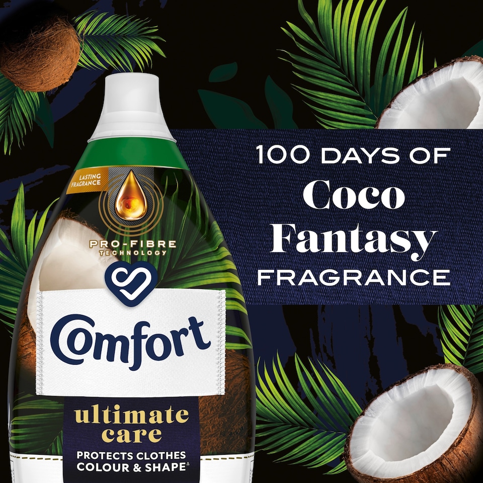 image 1 of Comfort Ultimate Care Coco Fantasy Fabric Conditioner 58W 870ml