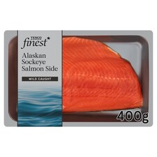 Tesco Finest Alaskan Sockeye Salmon Side 400G