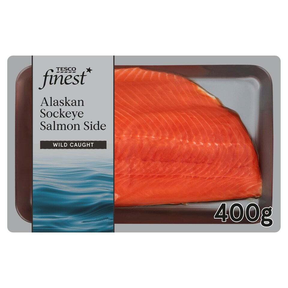 Tesco Finest Alaskan Sockeye Salmon Side 400G
