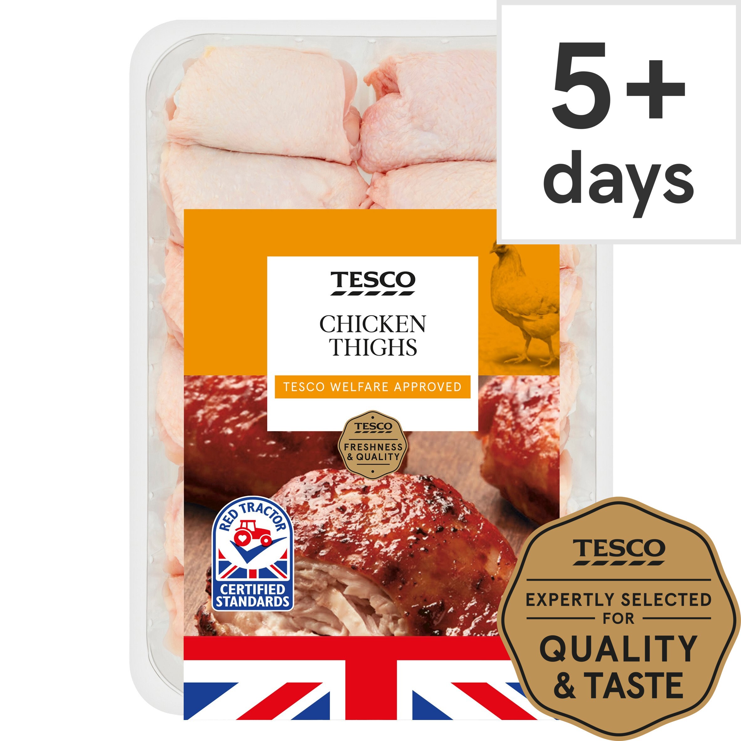 Calories in Tesco British Chicken Thighs Chumster