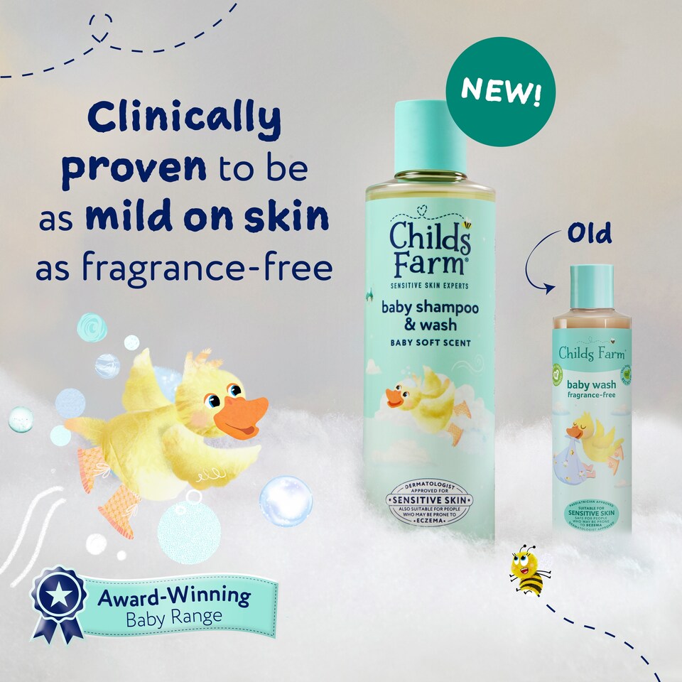 image 1 of Childs Farm Baby Shampoo & Body Wash Baby Soft Scent 250ml