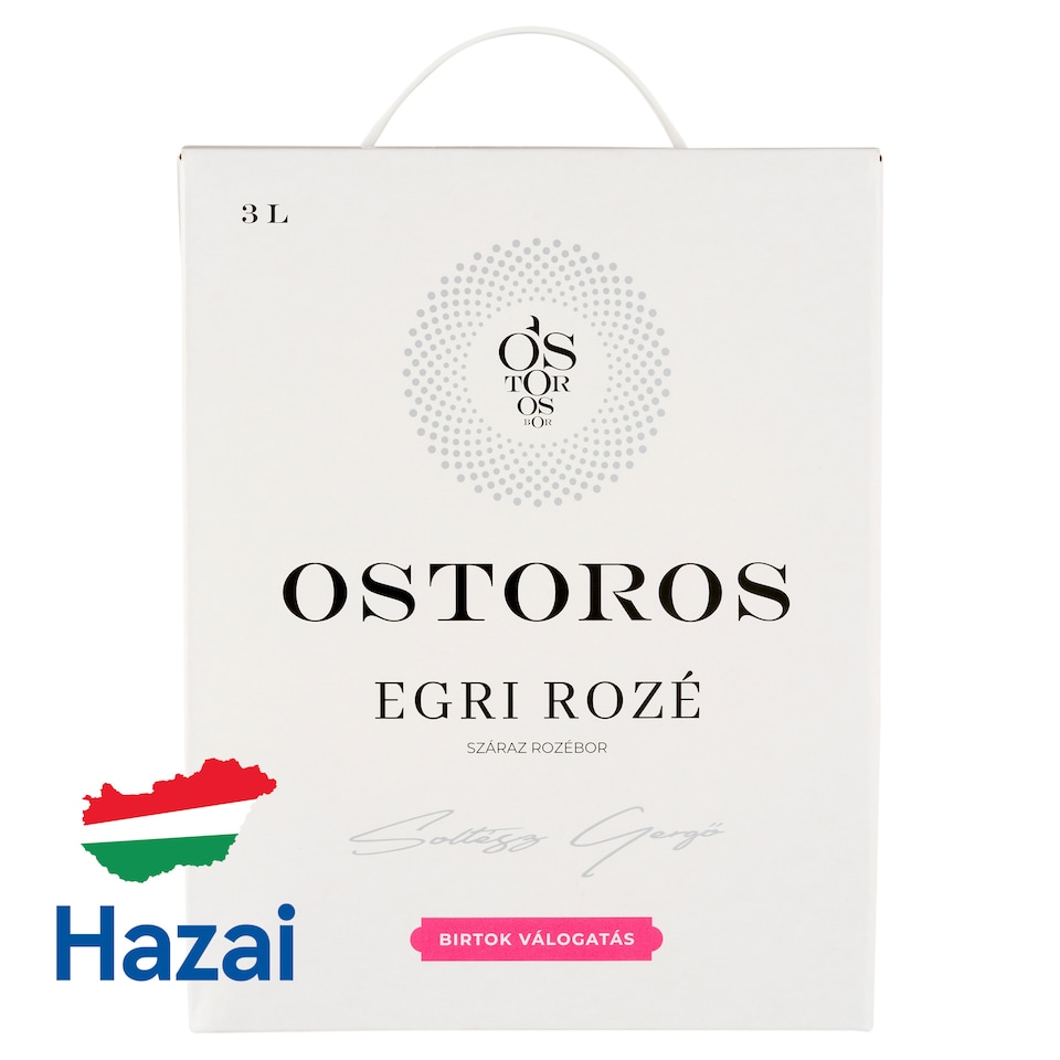 Ostorosbor Bag-In-Box Egri Rozé száraz rozébor 12% 3 l  1. kép
