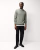 image 2 of F&F Pure Cotton Crew Neck Jumper in Green