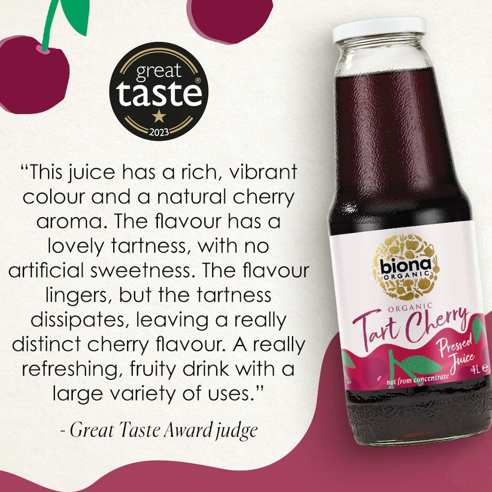 image 1 of  Biona Organic Tart Cherry Pressed Juice 1L