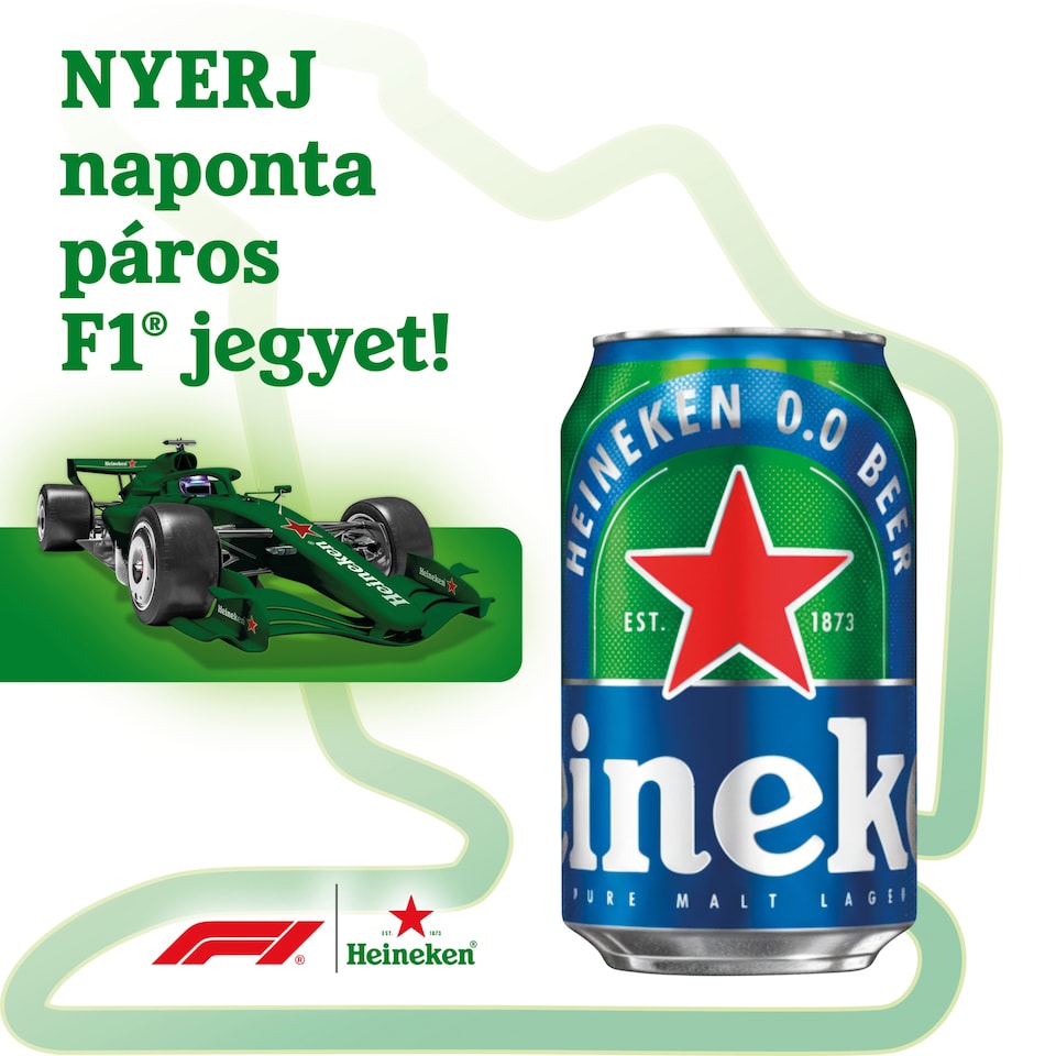 Heineken 0.0 alkoholmentes világos sör 0,0% 0,33 l