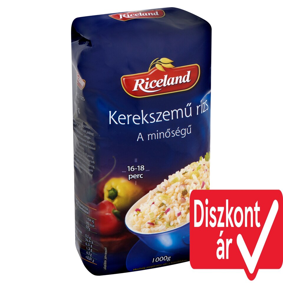 Riceland Kerekszemű 'A' minőségű rizs 1000 g