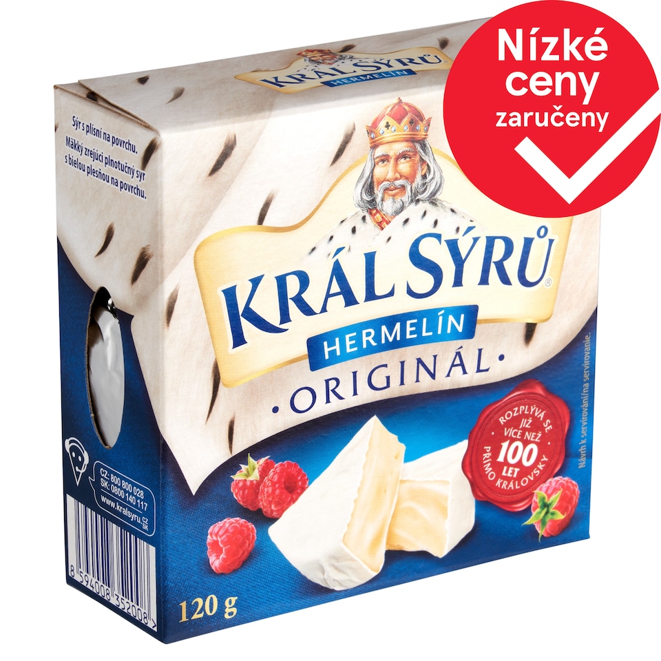 Král Sýrů Hermelín originál 120g