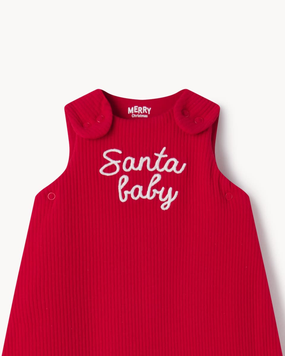 image 1 of Christmas Baby Cotton Rich Santa 2.5 Tog Sleeping Bag in Red