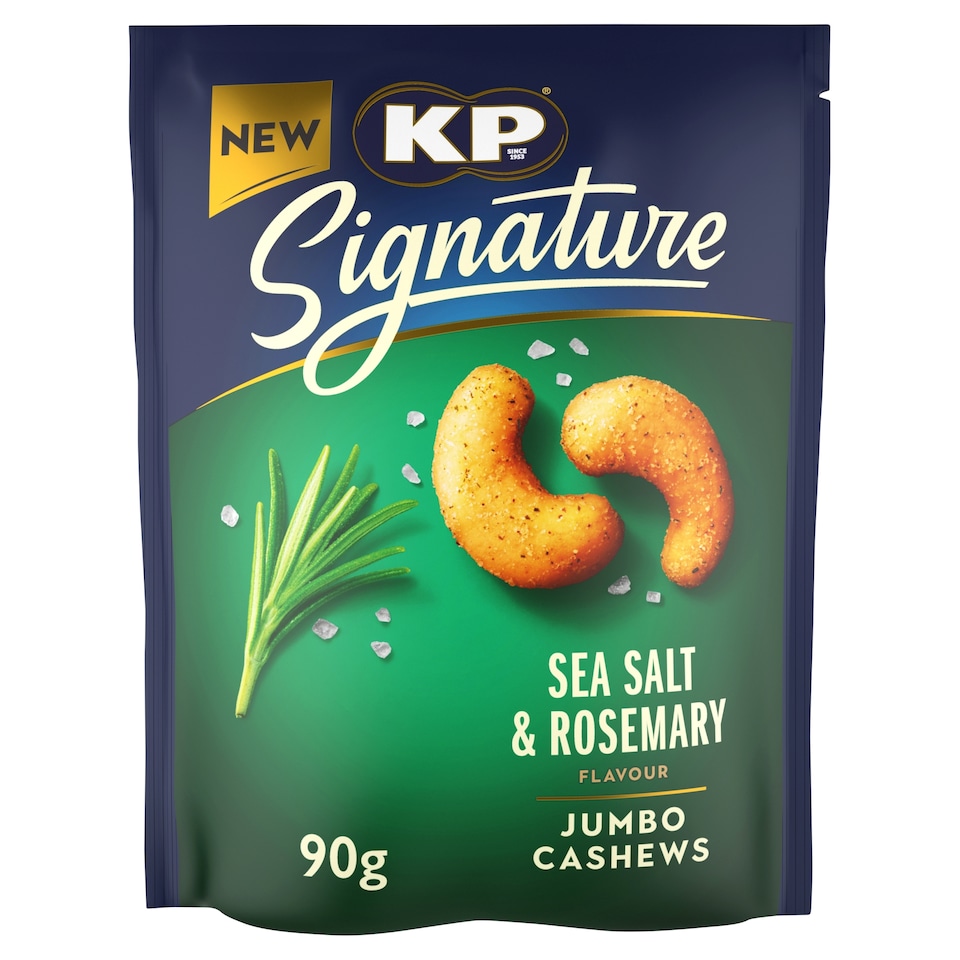 image 1 of KP Signature Sea Salt and Rosemary Cashews 90g