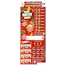 MERRY MATCH BONUS SCRATCHCARD