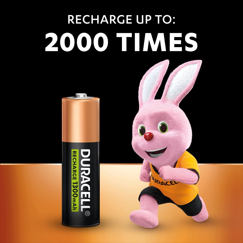 image 1 of Duracell Recharge Plus Aa 4 Pack