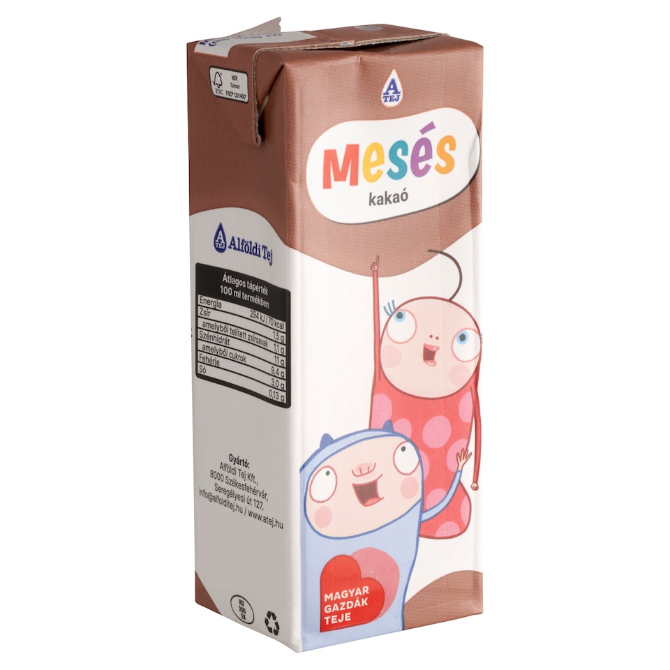 image 1 of Mesés UHT Low-Fat Cocoa Milk 200 ml
