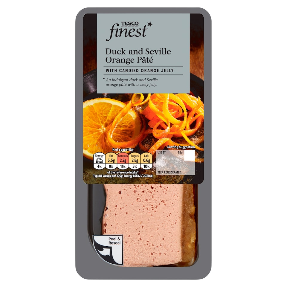 Tesco Finest Duck & Seville Orange Pate 170G