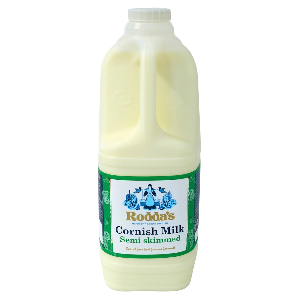 Rodda's Cornish Semi Skimmed Milk 2 Litre