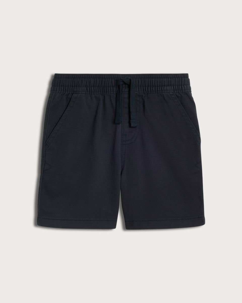 F&F Boys Cotton Rich Drawstring Shorts in Black