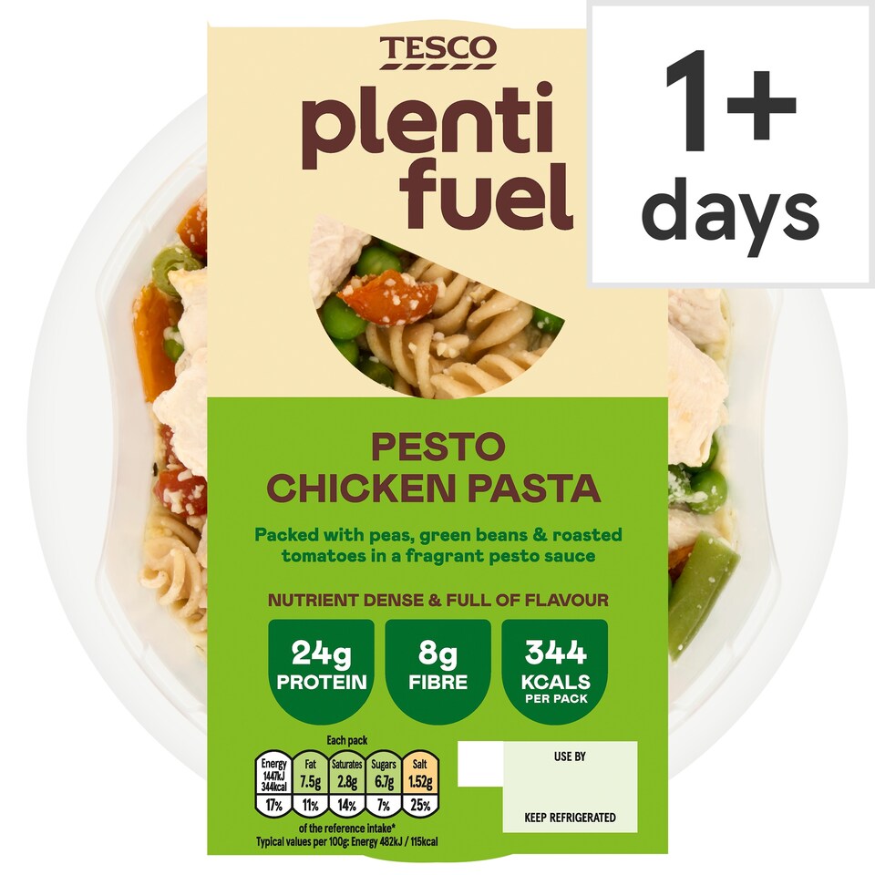 Tesco Plentifuel Pesto Chicken Pasta 300g