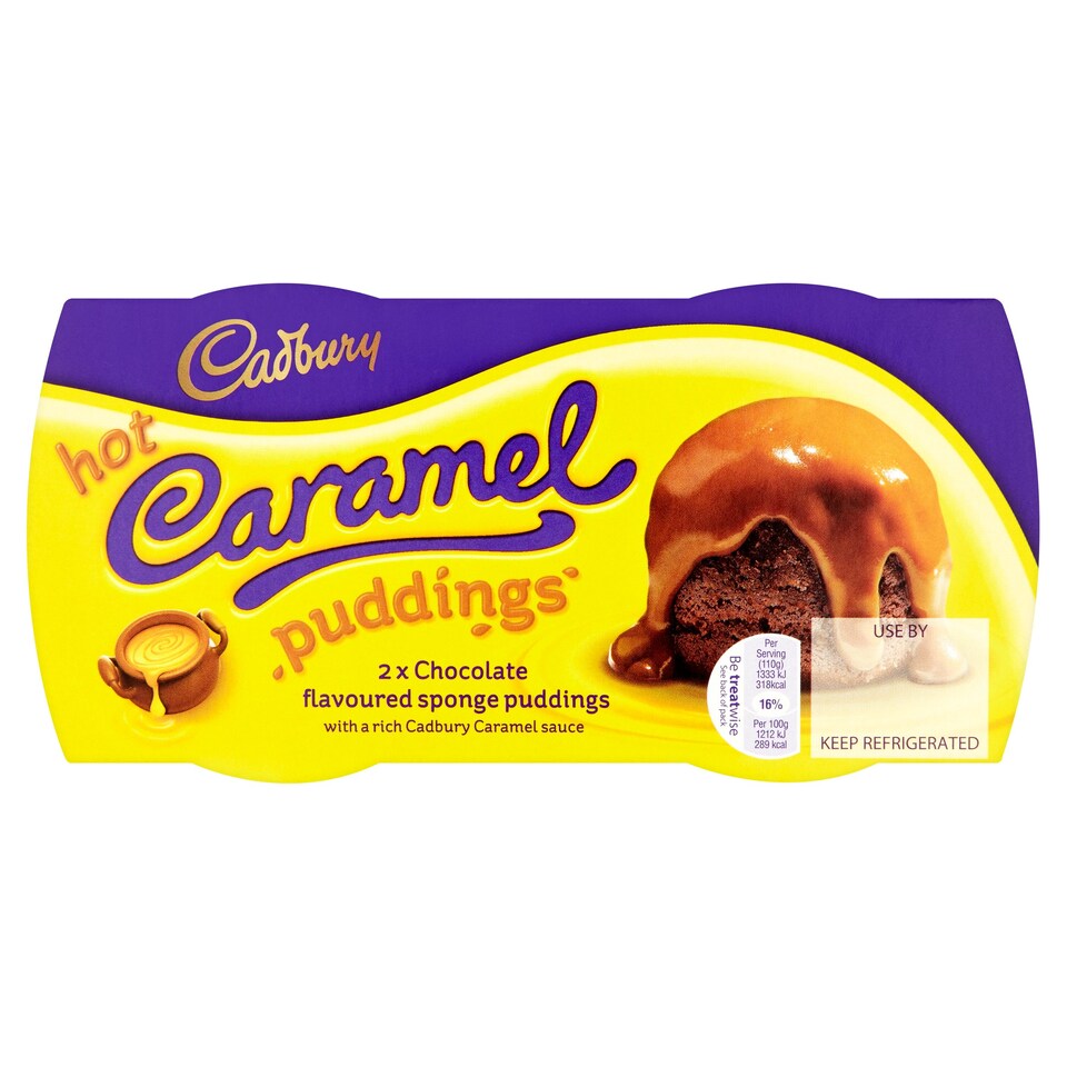 Cadbury2 Hot Caramel Sponge Pudding 2 X 110G