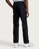 image 3 of F&F Cotton Rich Straight Leg Cargo Trousers in Black