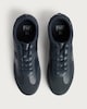 image 2 of F&F Faux Leather Panelled Lace Up Trainers in Navy