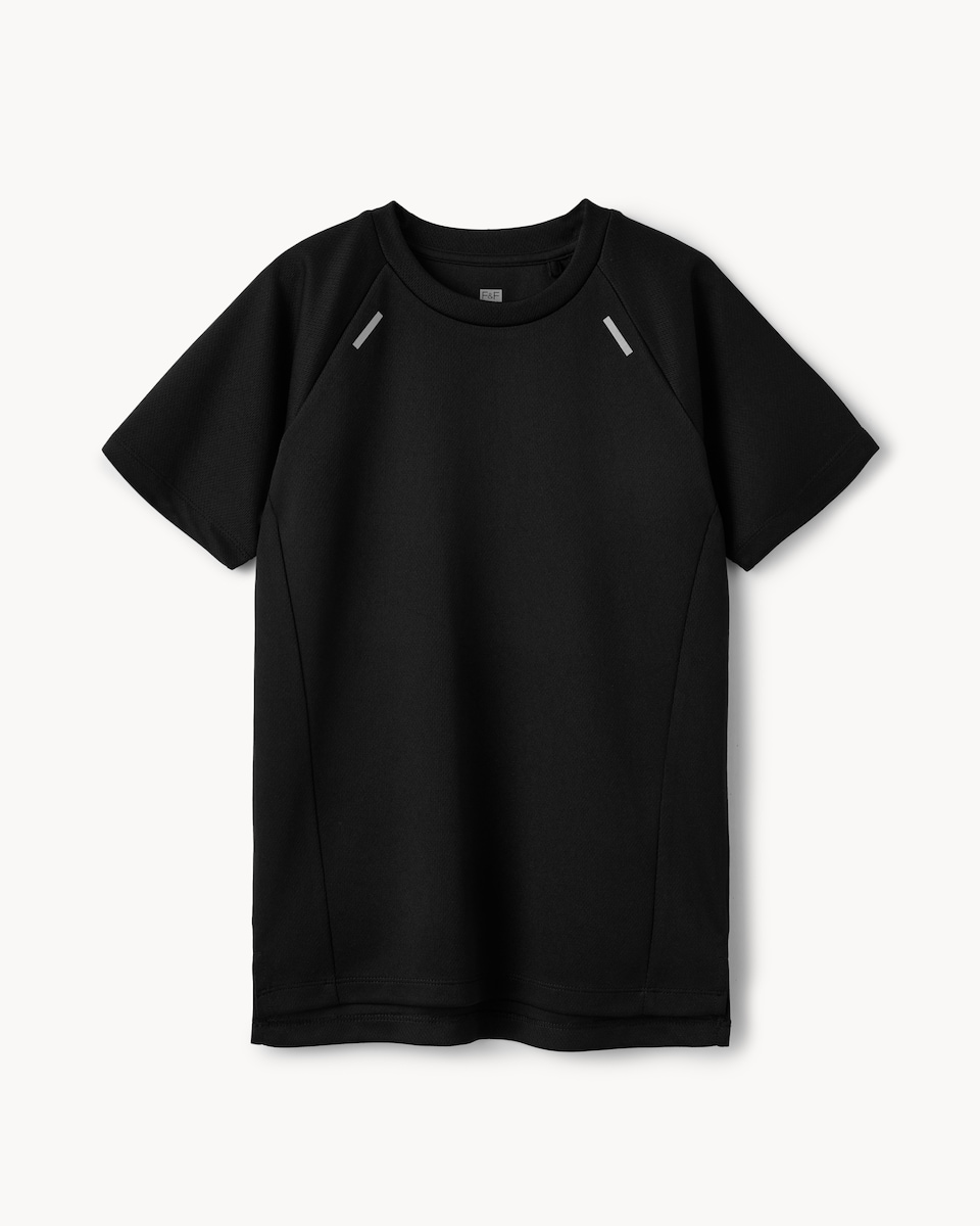 image 1 of F&F Active Boys ULTRAMOVE Short Sleeved T-Shirt in Black