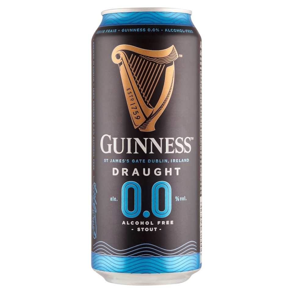 image 1 of Guinness Irish Black Alcohol-Free Beer 0% 440 ml