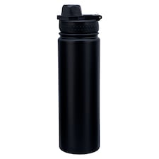 Tesco Home Black Insulated kétfunkciós műanyag kulacs 650 ml