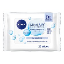 Nivea Face Care Essential Micellar Wipes 25 Pack