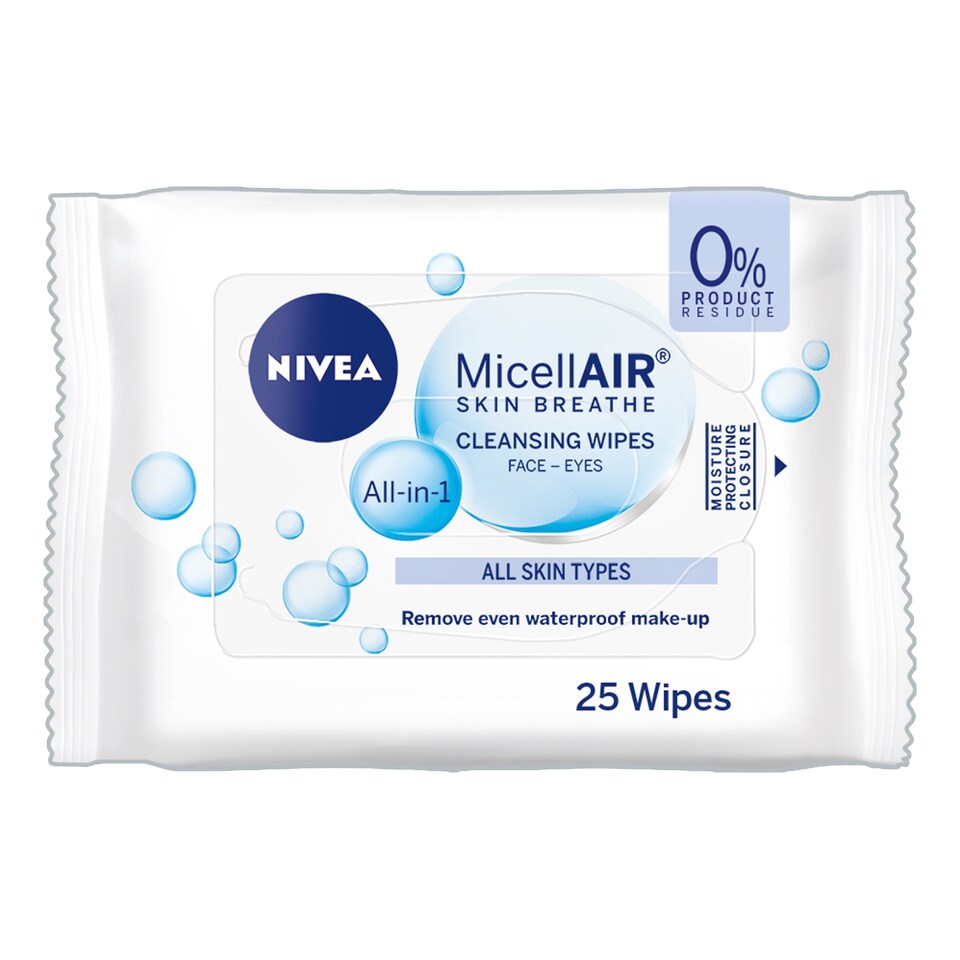 Nivea Face Care Essential Micellar Wipes 25 Pack