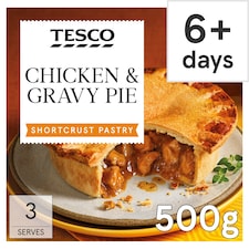 Tesco Chicken & Gravy Shortcrust Pastry Pie 500G