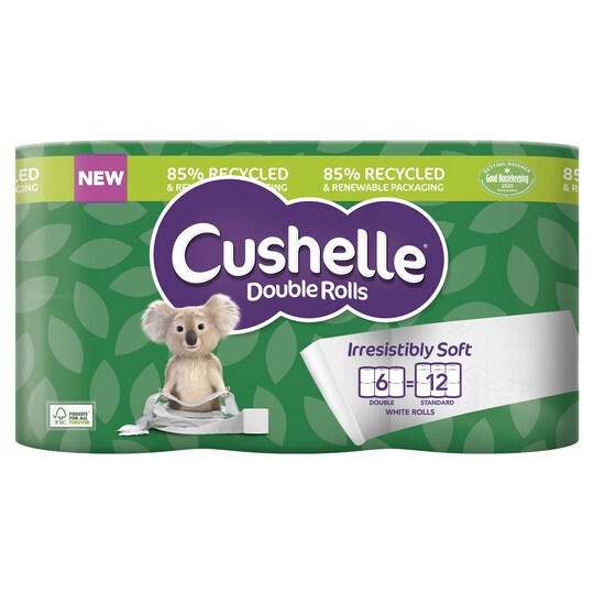 Cushelle Double Roll Toilet Roll 6 Pack Tesco Groceries