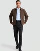 image 1 of The F&F Edit Textured Zip Through Jacket in Brown