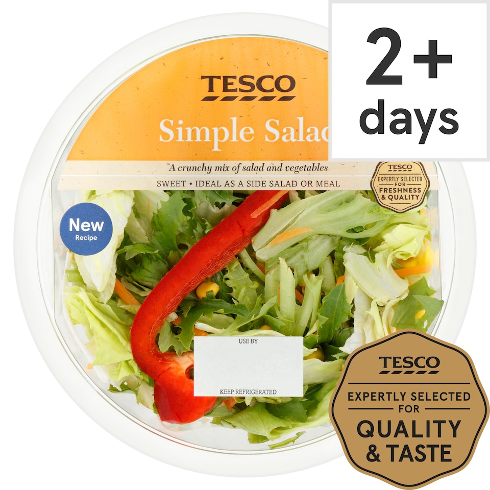 Tesco Simple Salad With Sour Cream And Chive 165G