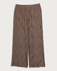image 4 of F&F Plisse Wave Textured Wide Leg Co-ord Trousers in Brown