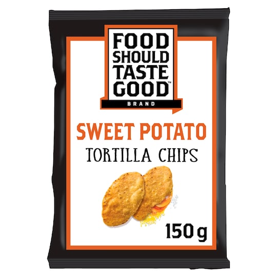 Fd/Shld Taste Good Tortilla Chips Sweet Potato 150G Tesco Groceries