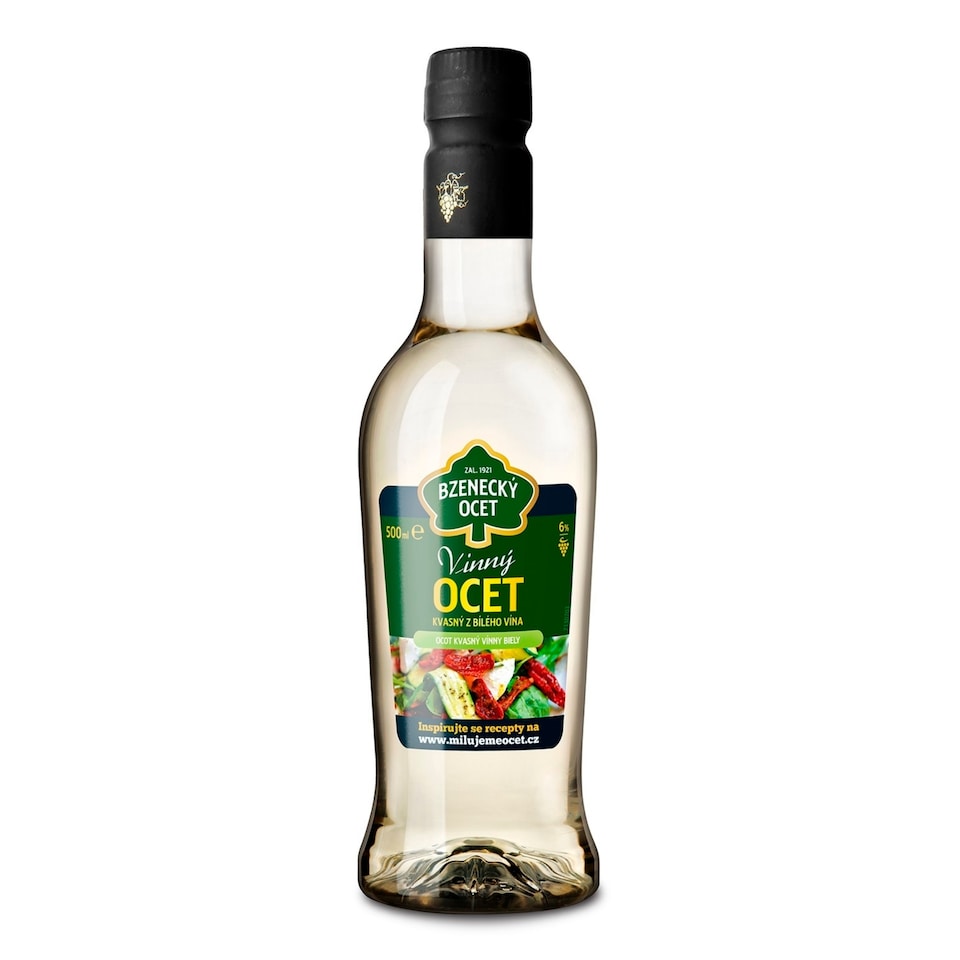 Bzenecký ocet kvasný vinný z bílého vína 6% 0,5L PET