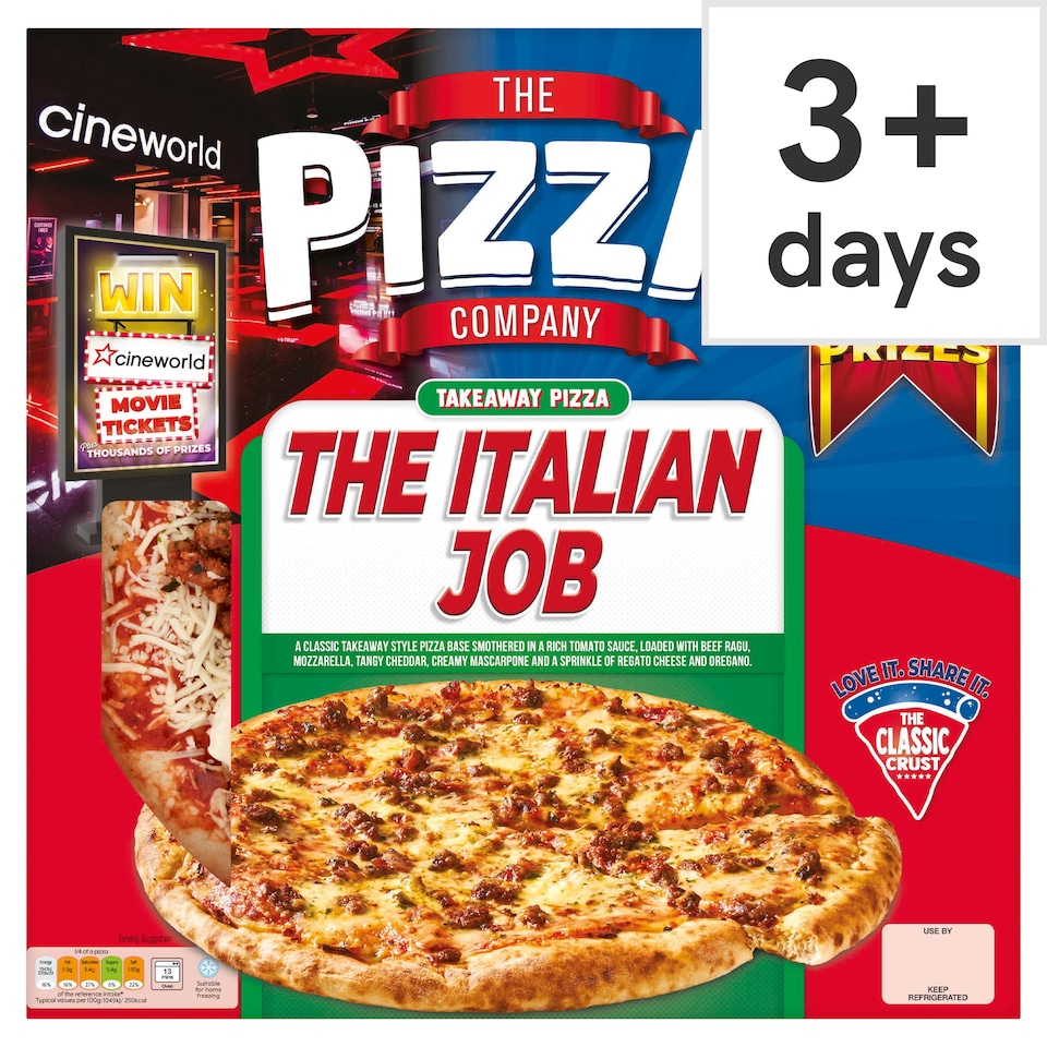 The Pizza Company The Italian Job Pizza 510g