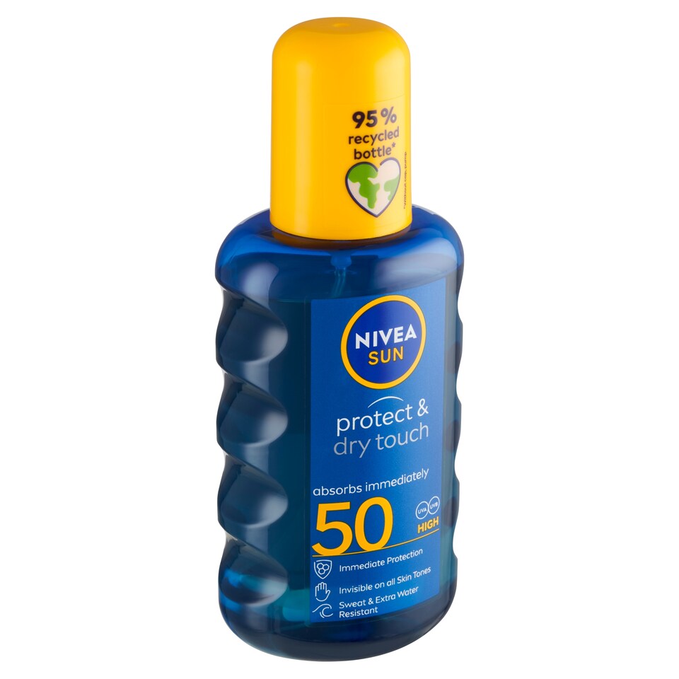 Nivea Sun Protect & Dry Touch Neviditelný sprej na opalování OF 50 200ml