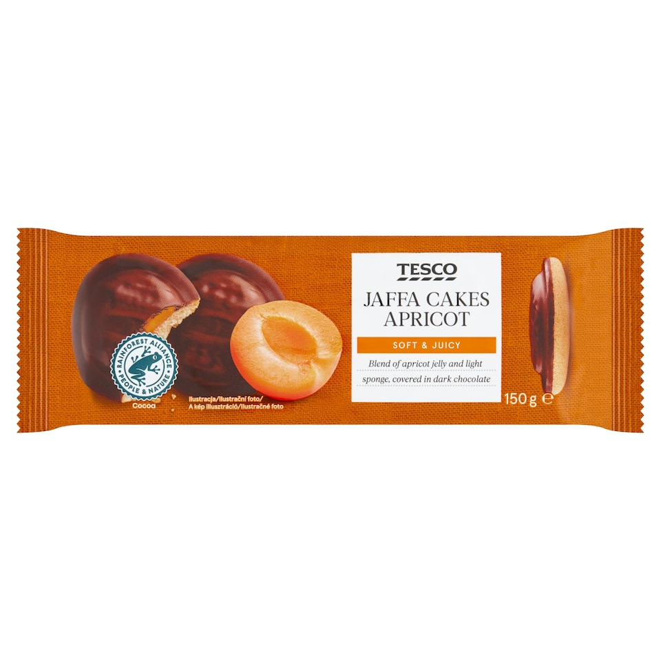 Tesco Apricot Jaffa Cakes Covered in Dark Chocolate 150 g