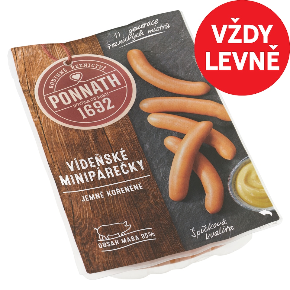 Ponnath Vienna Mini Sausages 200g