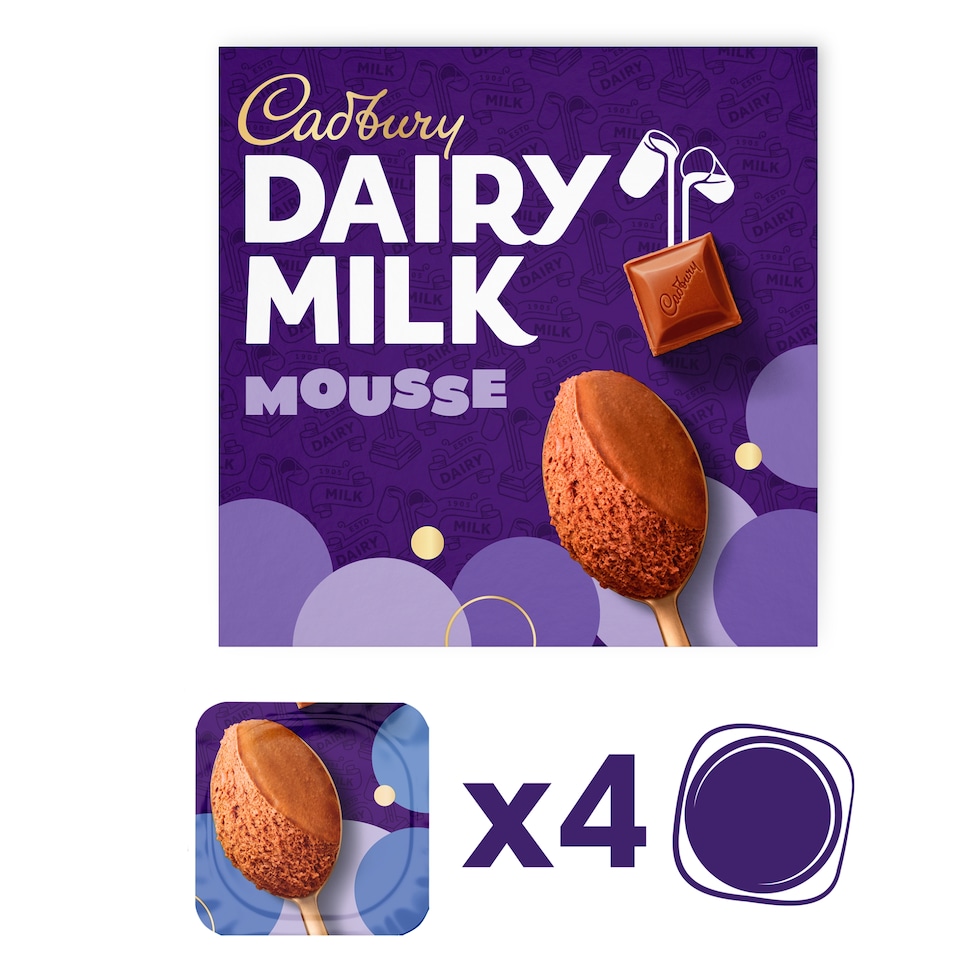 image 1 of Cadbury Dairy Milk Mousse 4x45g