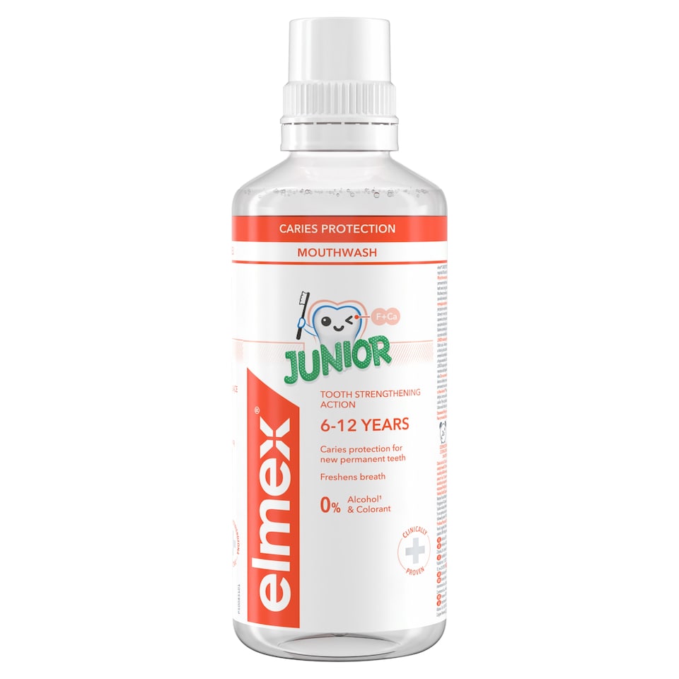 obrázok 1 z elmex® Junior detska ústna voda pre deti vo veku 6 – 12 rokov 400ml