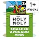 image 1 of Holy Moly Smashed Avocado 3 x 57g