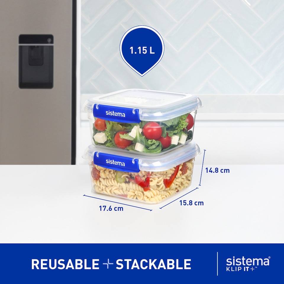 image 1 of Sistema Klip It Plus Square 1.15L